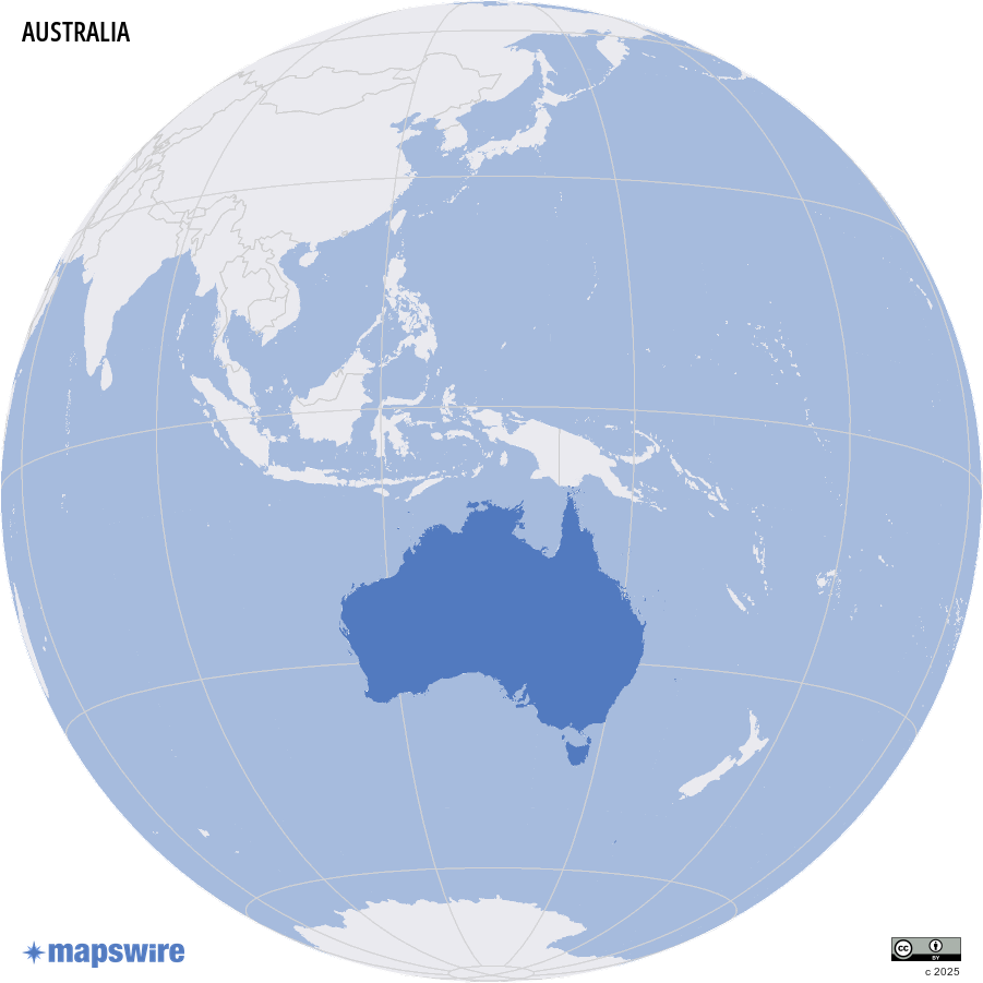 Where is Australia located?