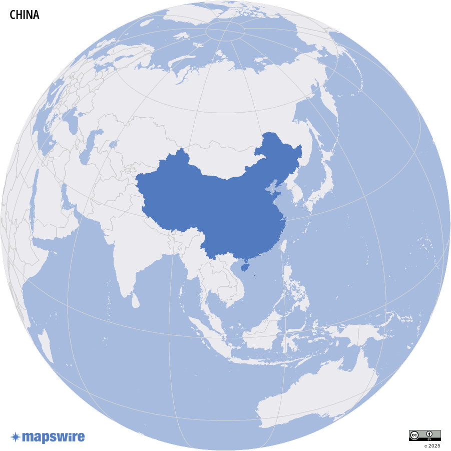 Where is China located?