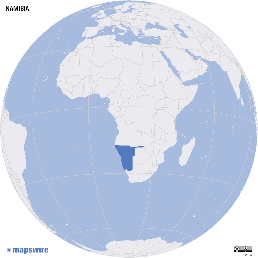 Where is Namibia located?