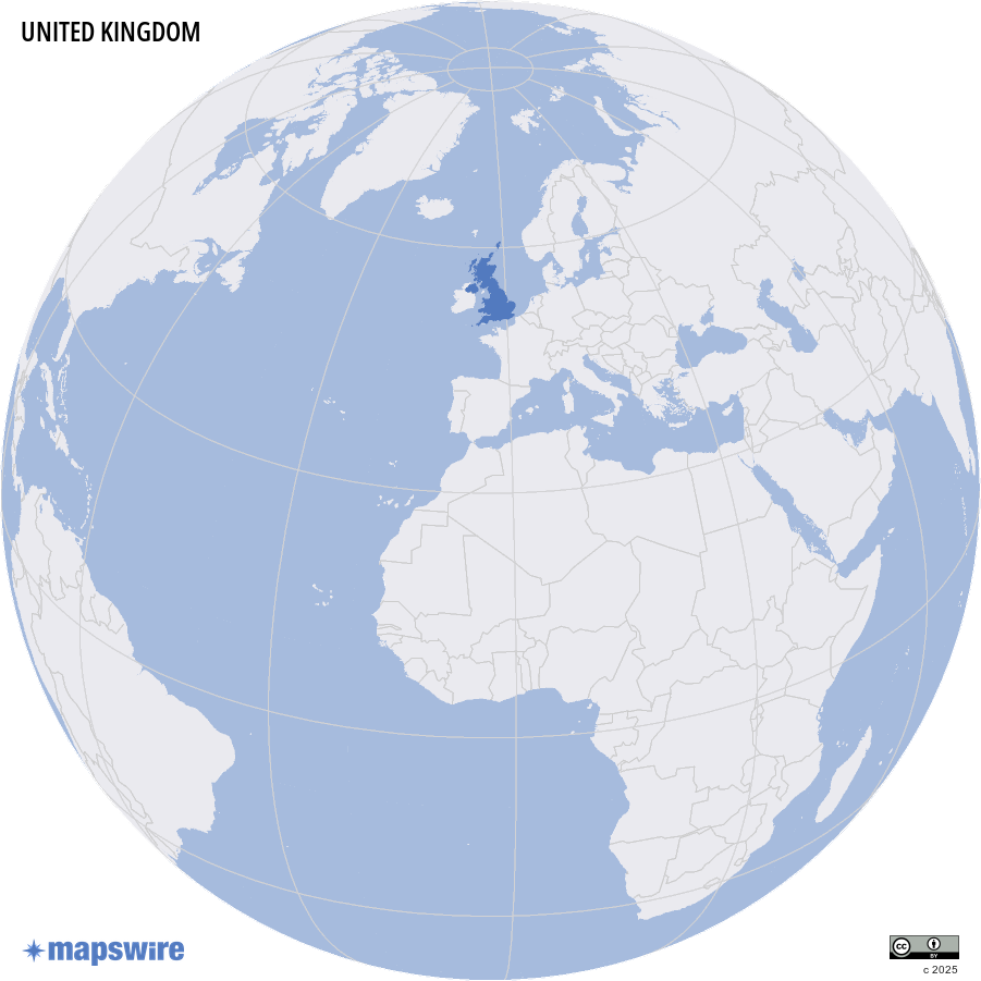 Where is the United Kingdom located?