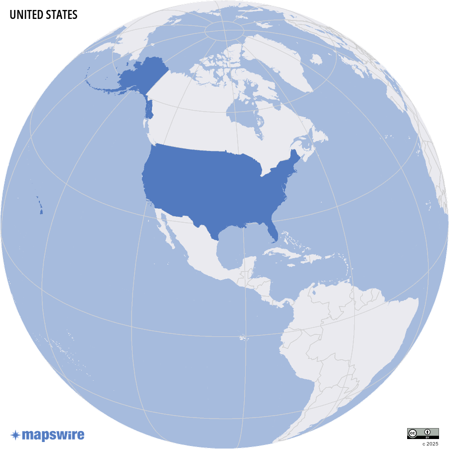 Where are the United States located?